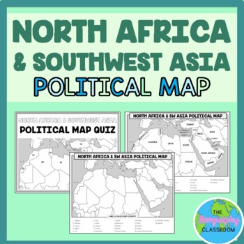 Preview of North Africa and Southwest Asia Political Map Set