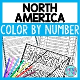 North America Color by Number, Reading Passage and Text Marking