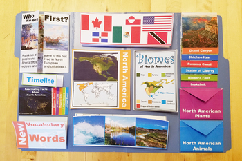North America Continent Lapbook by Homeschooling2e | TpT