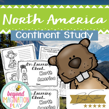 Preview of North America Continent Study *BEST SELLER* Comprehension Activities + Play