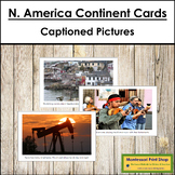 North America Continent Cards - Montessori Geography