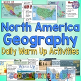 North America Geography Warm Ups Bell Ringers & Daily Ques