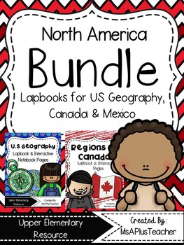 Preview of North America Lapbook Bundle
