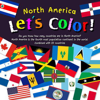 Preview of North America Let's color.