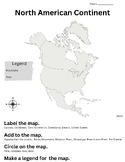 North America Map Activity