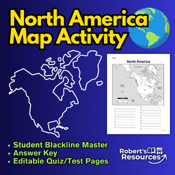 Preview of North America Map Activity