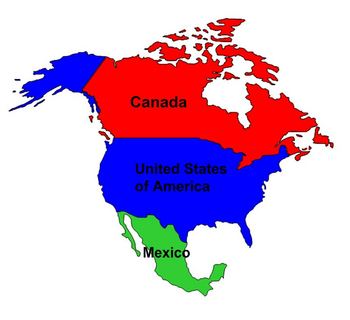 Preview of North America Map Labeling