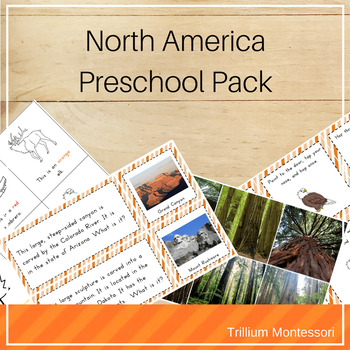 Preview of North America Theme Preschool and PreK Centers