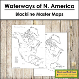Waterways of North America Maps - Blackline Masters