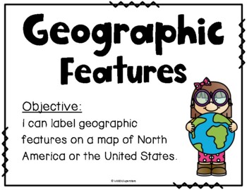 Preview of North America and United States Geography - Mapping FREEBIE