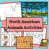 North American Animals Bundle of Activities Coloring Pages