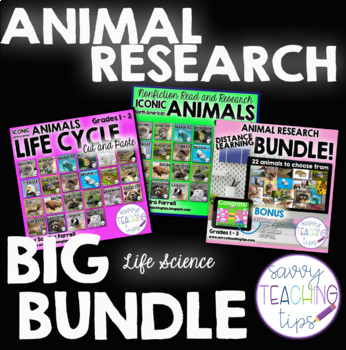 Animal Research for North American Animals - Digital and Printable