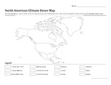 North American Climate Zones Map Worksheet