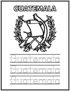 North American Countries Coat Of Arms | Coloring Pages & Handwriting ...