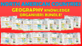 North American Countries Geography Knowledge Organizers Bundle!