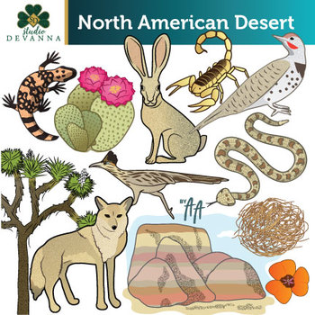 Preview of North American Desert Clip Art