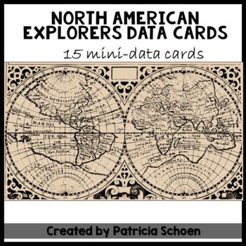 Preview of North American Explorers/Data Cards