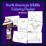 North American Wildlife Coloring Packet