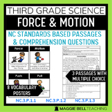 North Carolina 3rd Grade Science Force and Motion Worksheets