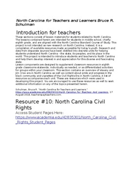 Preview of North Carolina Civil Rights
