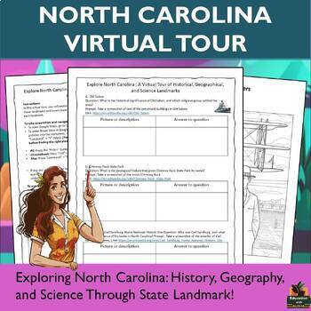 Preview of North Carolina Historical Landmarks Virtual tour using Google Maps, and more!