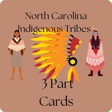 North Carolina Indigenous Tribes 3-Part Cards 