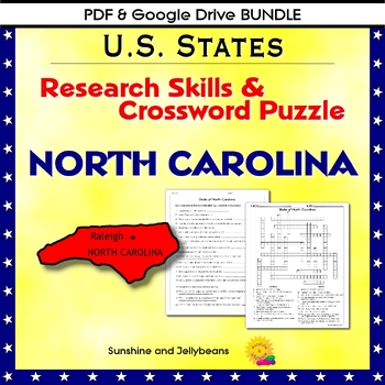 North Carolina Research Skills Crossword U S States PDF