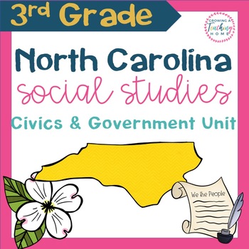 Preview of North Carolina Social Studies Third Grade Civics and Government Unit