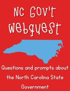 Preview of North Carolina State Government WebQuest