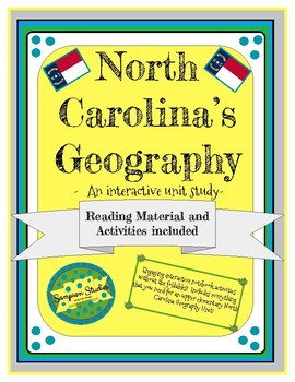 Preview of North Carolina's Geography Complete Interactive Unit