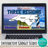 North Carolina's Three Regions Interactive Google Slides Lesson