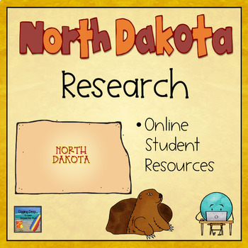 Preview of North Dakota Padlet - A Student Webpage & Research Activity