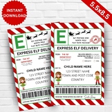 North Pole Delivery Tags, Santa Mail,EDITABLE Elf Shipping