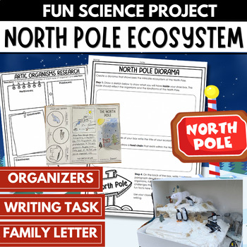 Preview of North Pole Ecosystem Project - Fun Christmas Activity