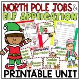 North Pole Jobs Printable Elf Application NO PREP Activities