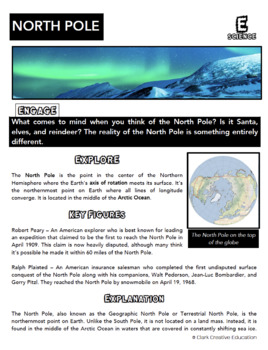 North Pole - Reading, Slides & Interactive Book INB by Clark Creative ...