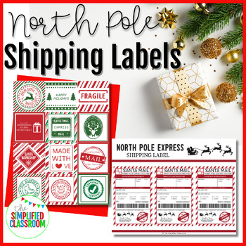 Preview of North Pole Shipping Labels and Stamps