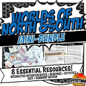 Preview of North South Resources Bundle: Interactive Notebook or Independent Work Packet