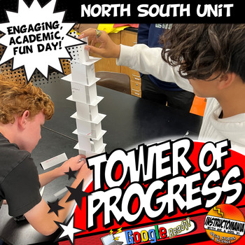 Preview of North & South Tower of Progress Primary Source Reading Passages Activity