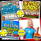 North & South Unit Vocabulary Mini-Bundle, Activities, Gam