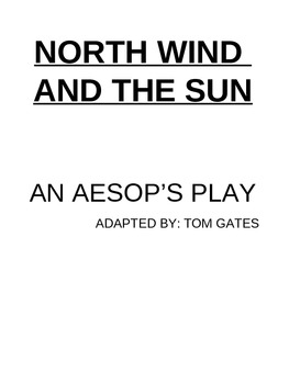 Preview of North Wind and the Sun adapted Aesop's Fable