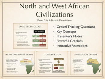 Preview of North and West African Civilizations Presentations