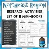 Northeast Region Worksheets Bundle of 11 State Webquests M