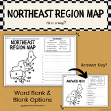 Northeast Region - United States (U.S.) - Fill in a Map