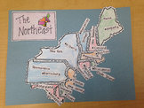 Northeast Region Puzzle-Label States and Capitals