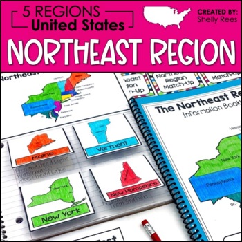 Preview of 5 Regions of the United States | Northeast Region Activities | US Regions