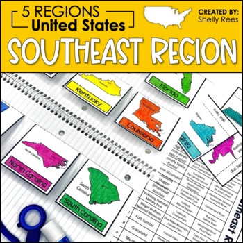 Preview of 5 Regions of the United States | Southeast Region Activities | US Regions