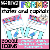 Northeast States and Capitals Quizzes