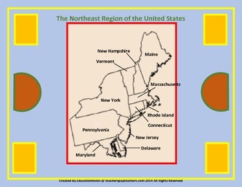 Preview of Northeast United States Region Interactive Notebooks