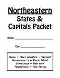 Northeastern States and Capitals Review Packet